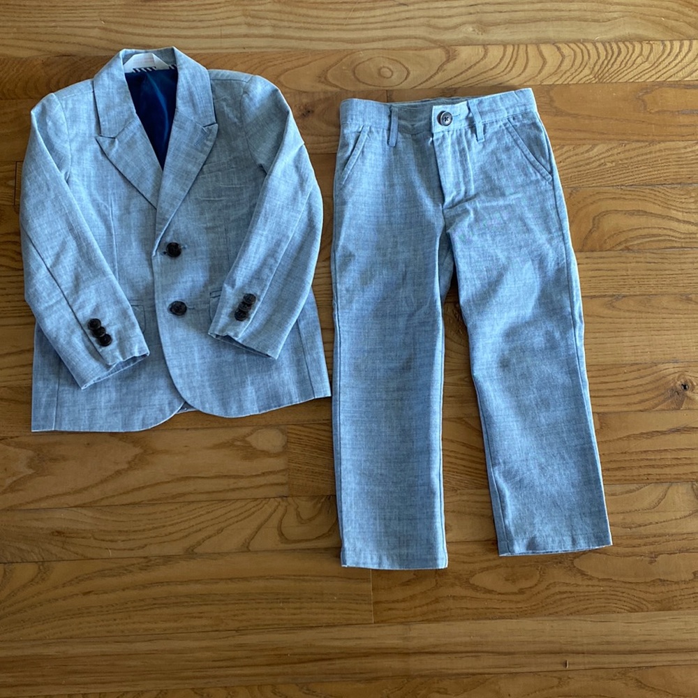 Cat & jack light blue/gray 3T suit